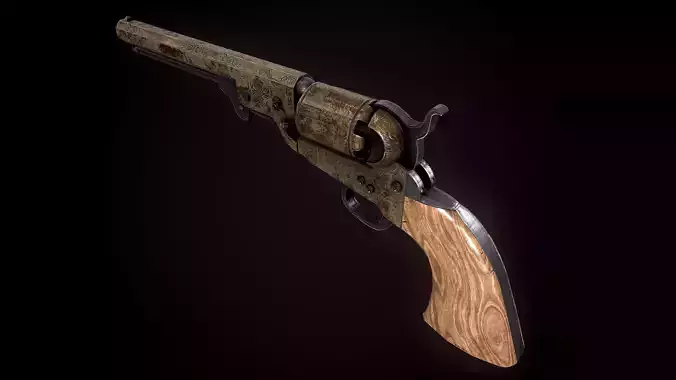 Colt Custom - PBR GAME READY Low-poly 3D model