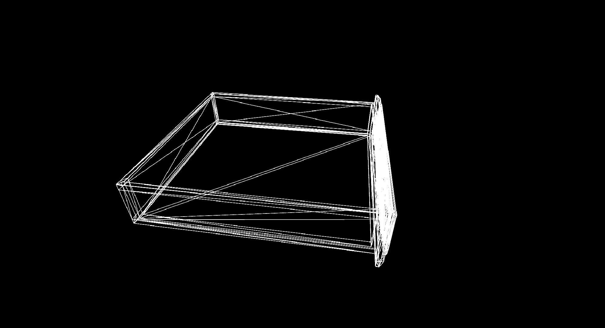 Openable victorian work desk Low-poly 3D model_30