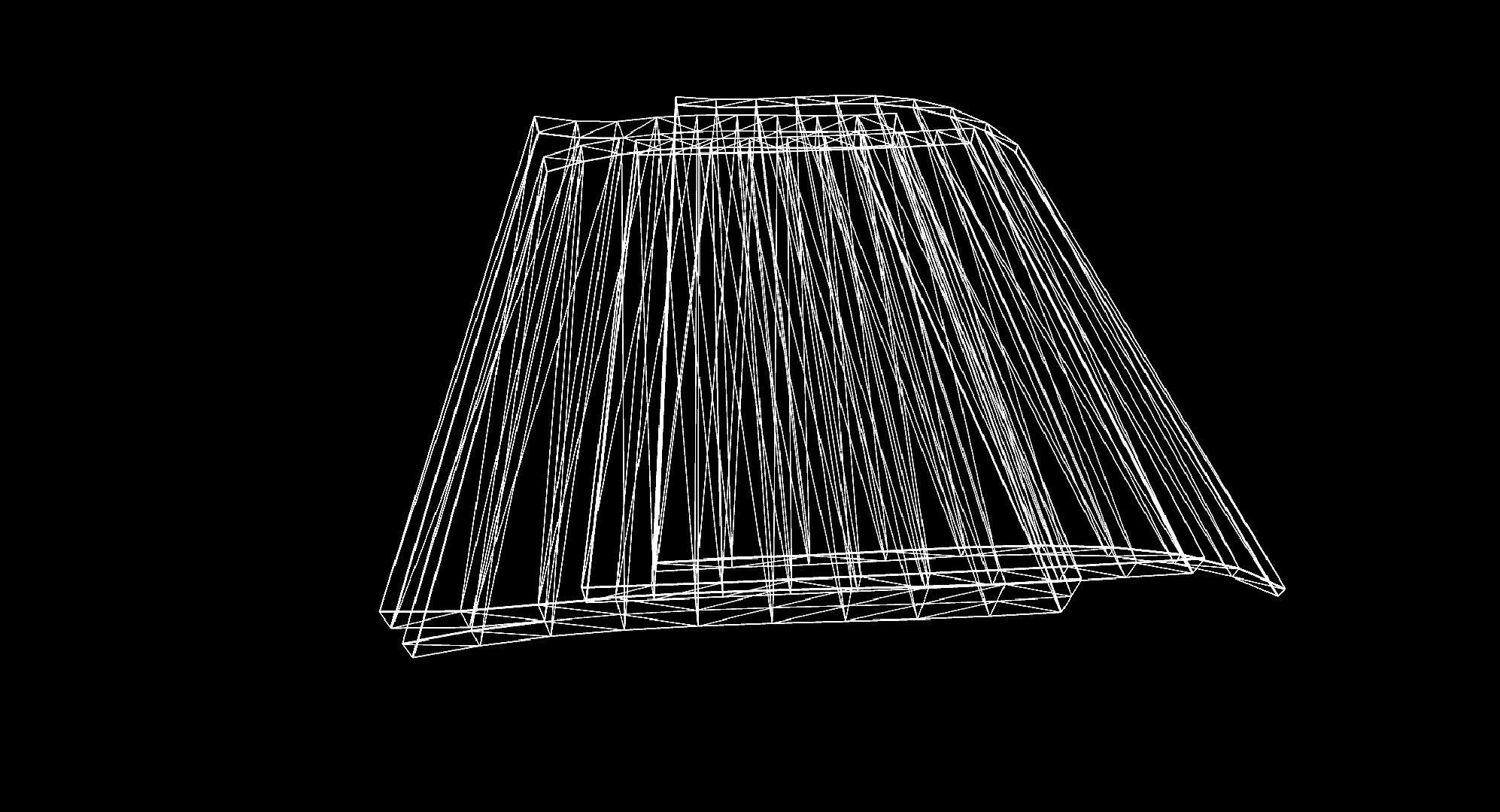 Openable victorian work desk Low-poly 3D model_36