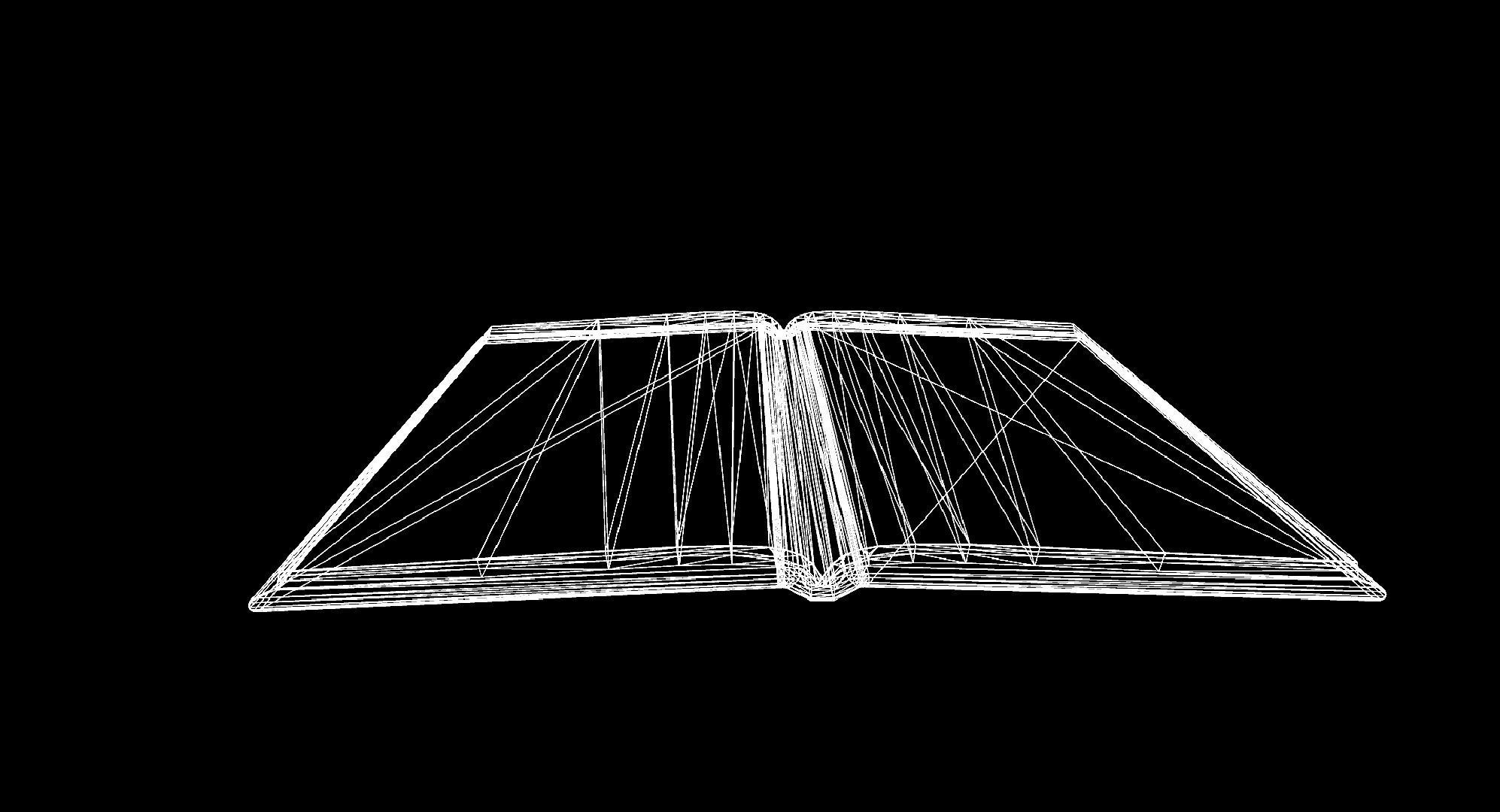 Openable victorian work desk Low-poly 3D model_44