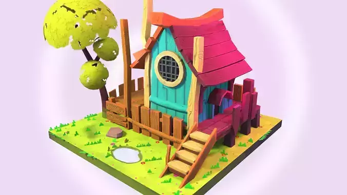 Stylized house