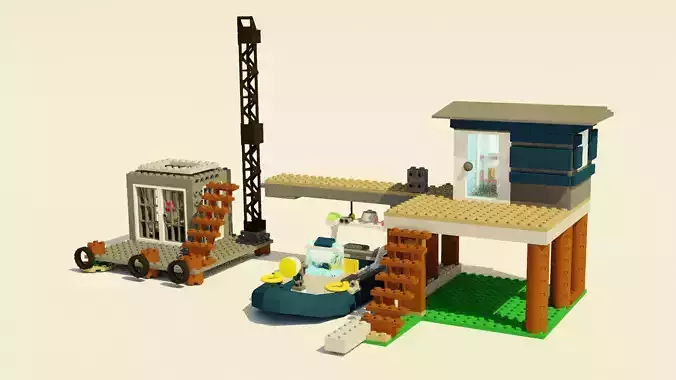 lego sawmp police station