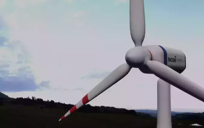 Wind Turbine with rotatable blades