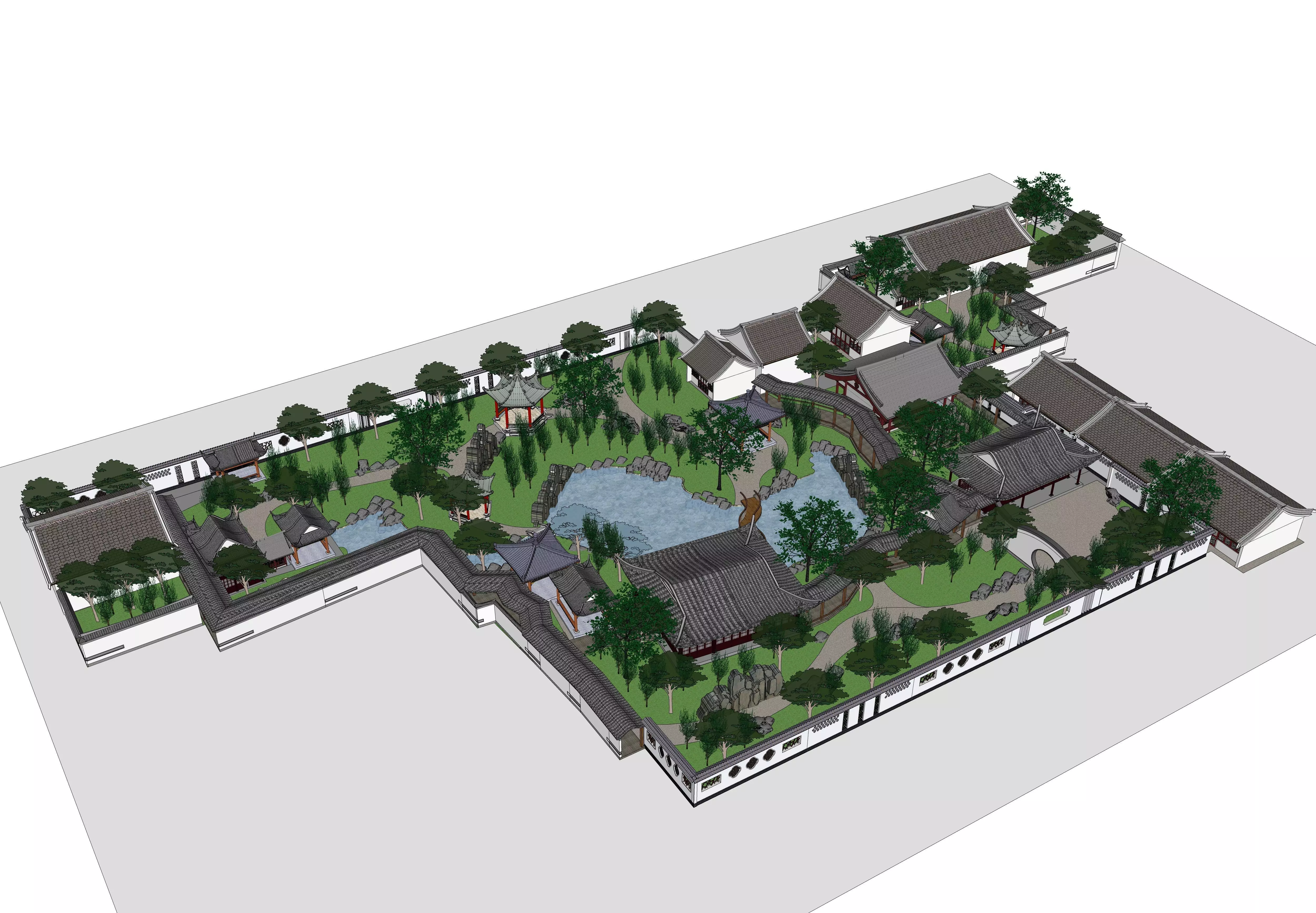 Suzhou Yiyuan Garden 3D model_0