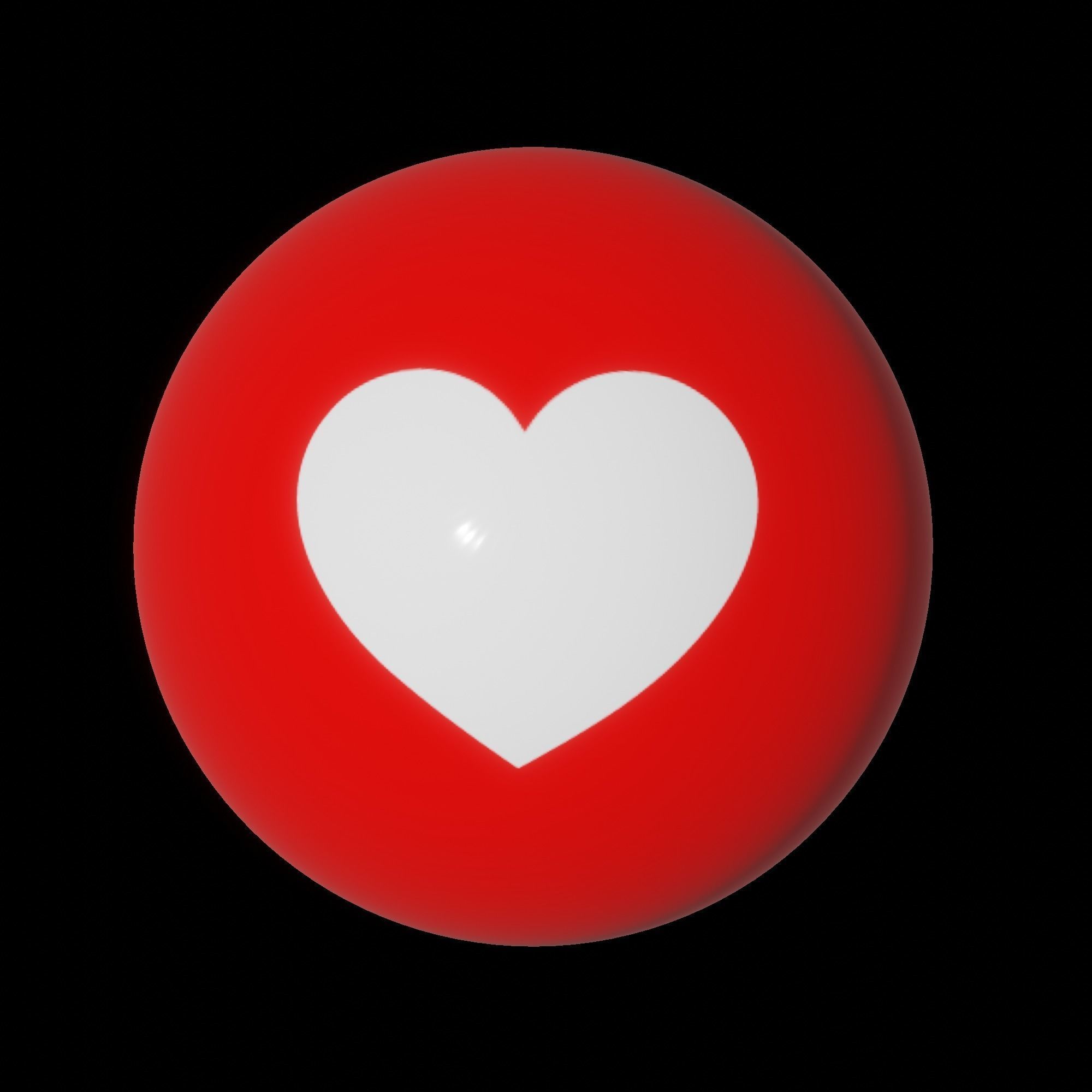 RedPink Love Icon Pack Low-poly 3D model_6