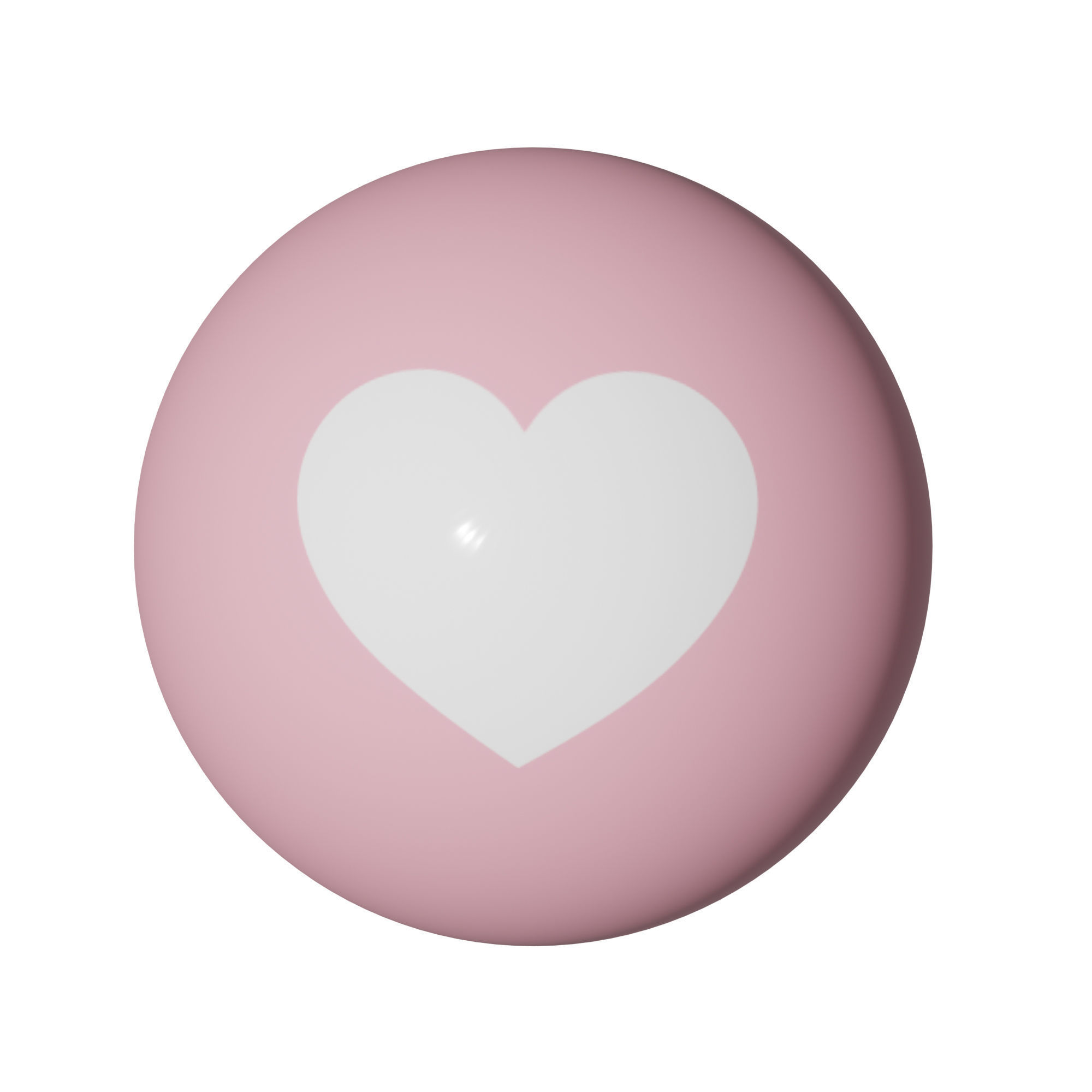 RedPink Love Icon Pack Low-poly 3D model_9