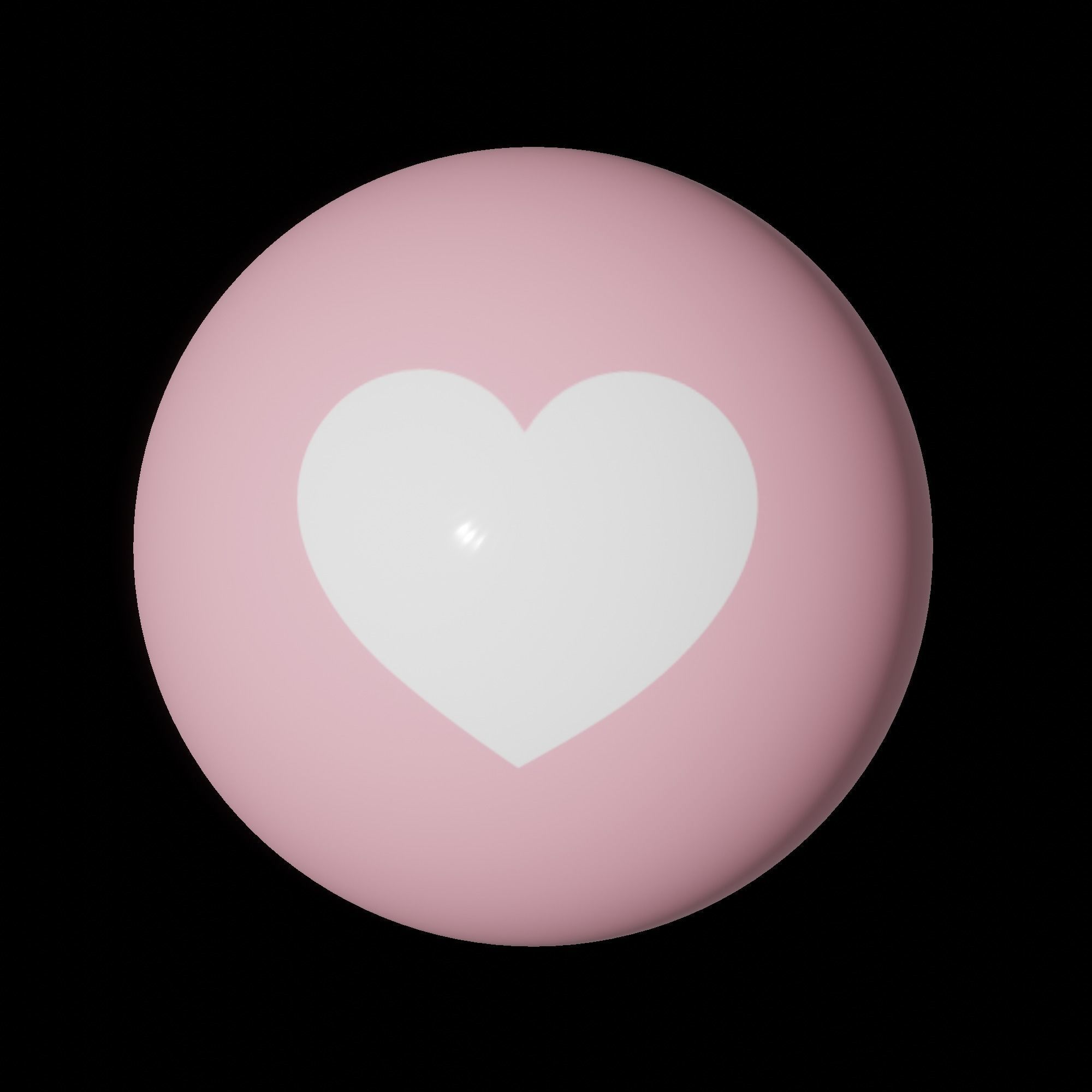 RedPink Love Icon Pack Low-poly 3D model_10