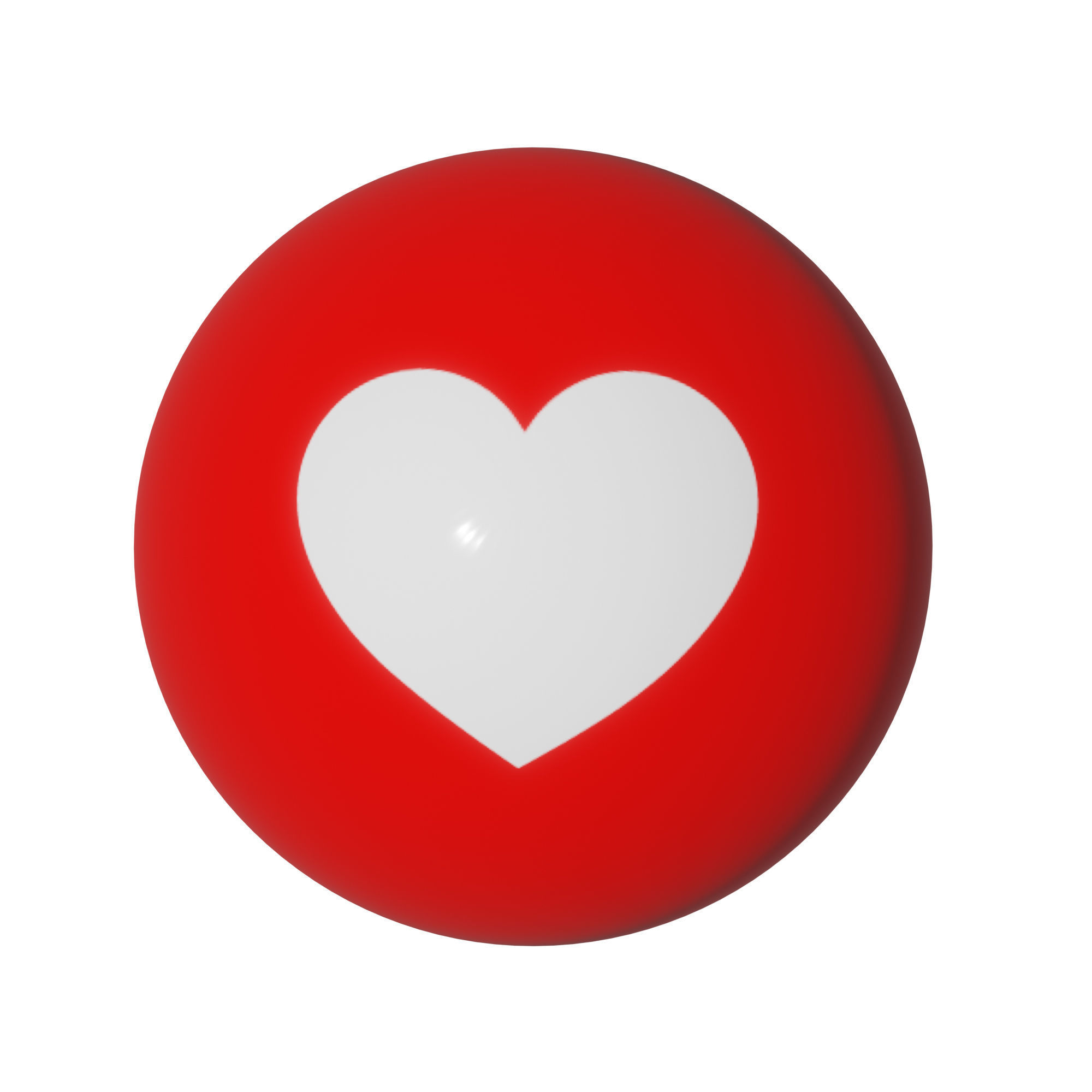 RedPink Love Icon Pack Low-poly 3D model_5