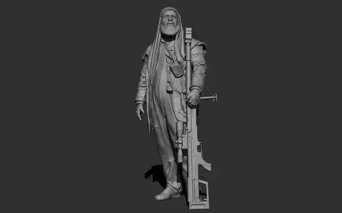 ABU TAHSIN AL-SALIHI THE SHEIKH OF SNIPERS HAWK EYE IRAQI SNIPER 3D print model