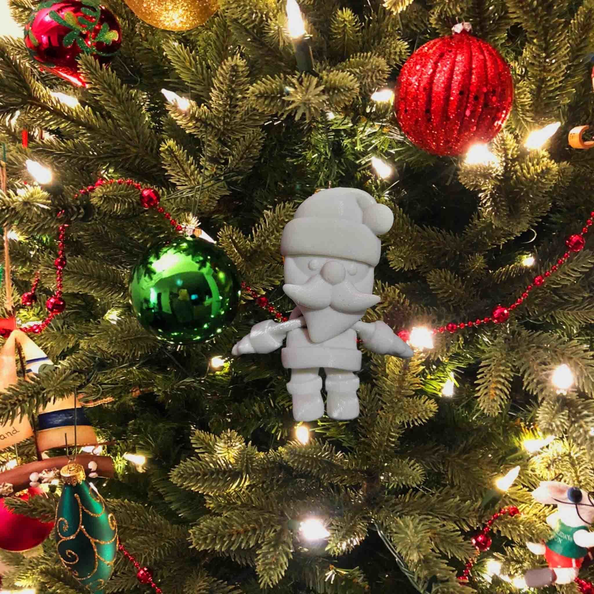 SANTA FLEXI TOY PLUS KEYRING 3D print model_14