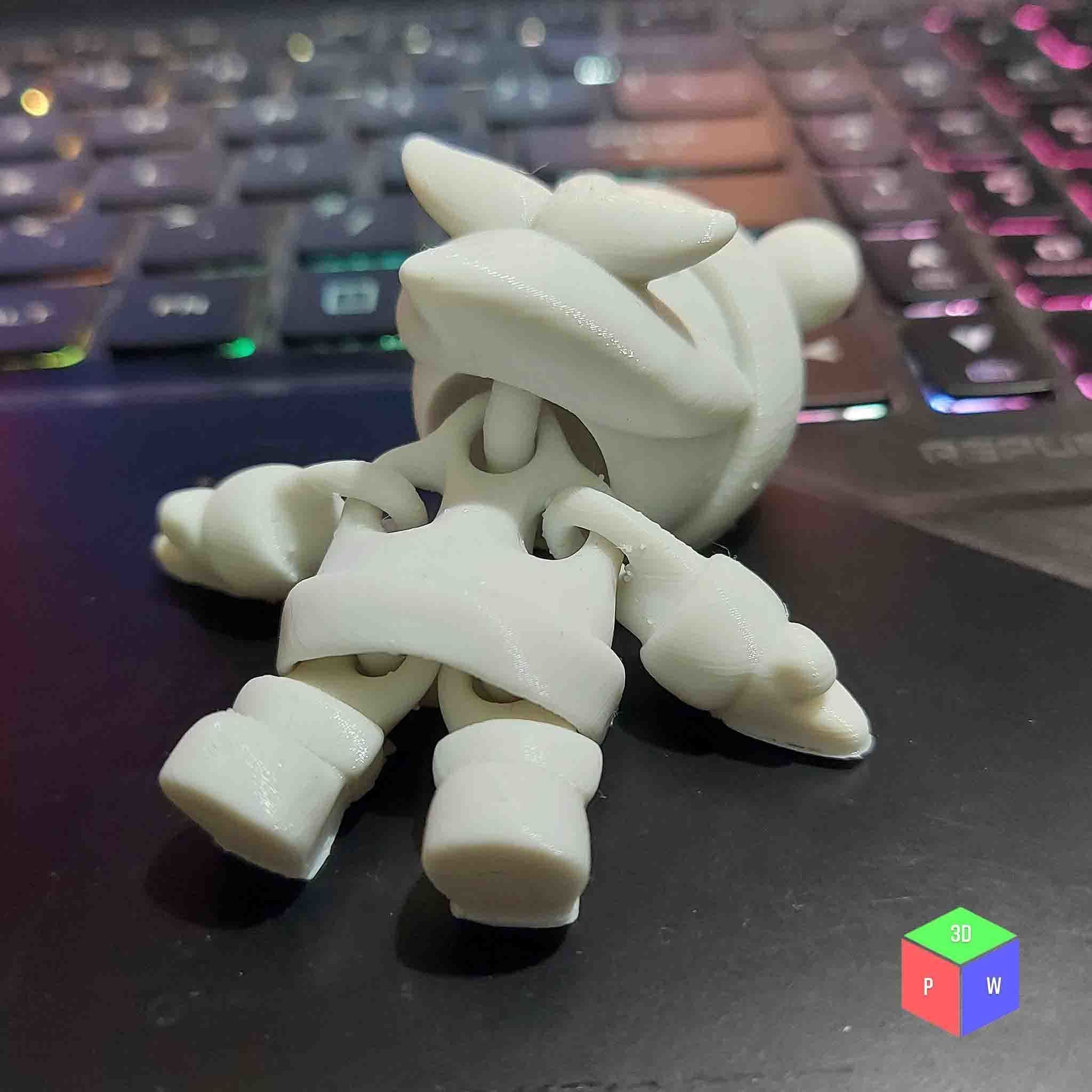 SANTA FLEXI TOY PLUS KEYRING 3D print model_7