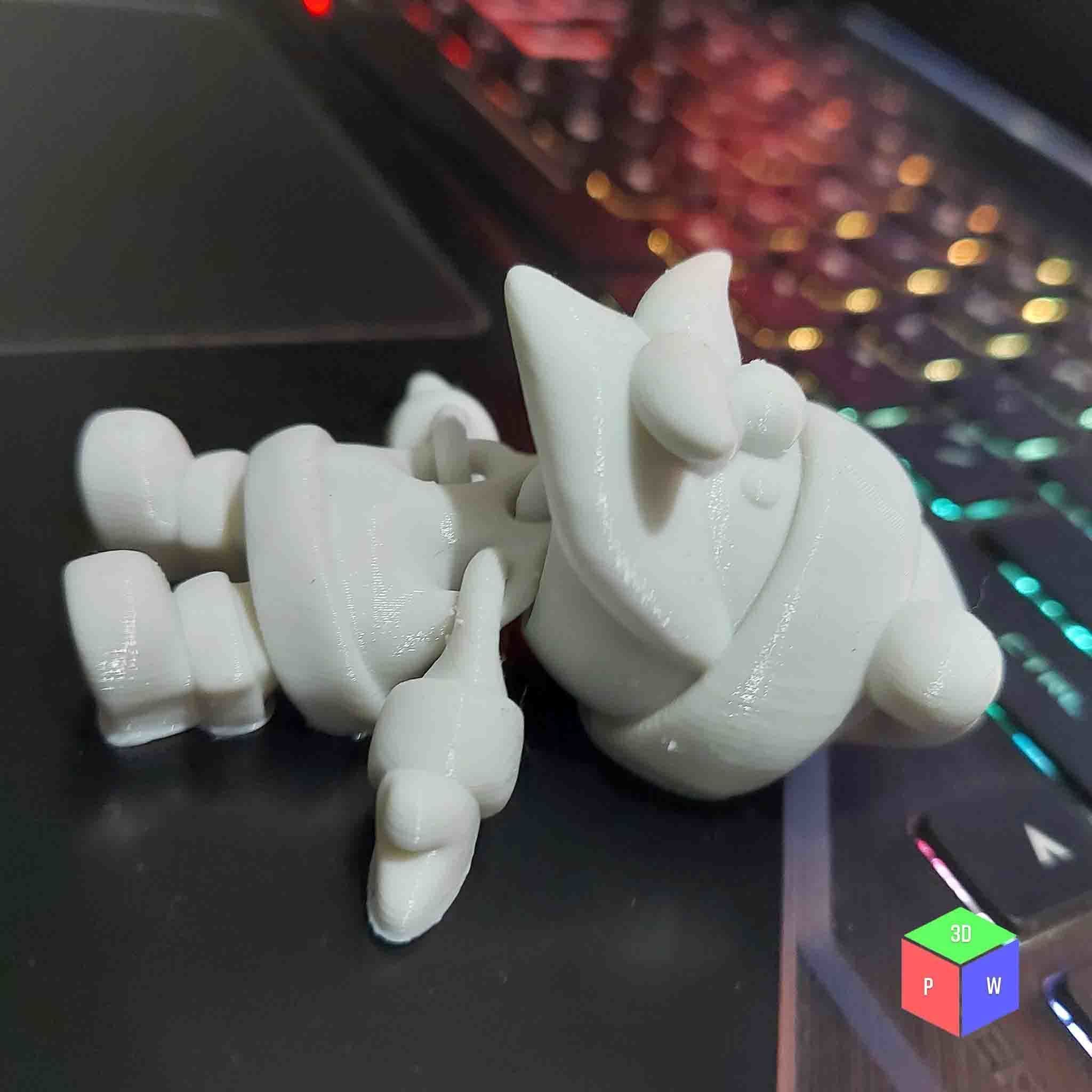 SANTA FLEXI TOY PLUS KEYRING 3D print model_8