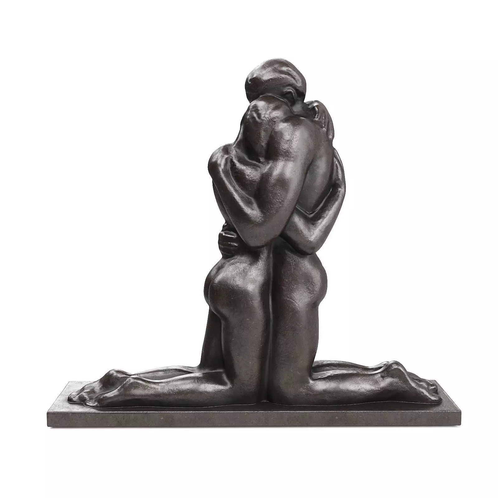 Couple statuette Rodin 3D model_0