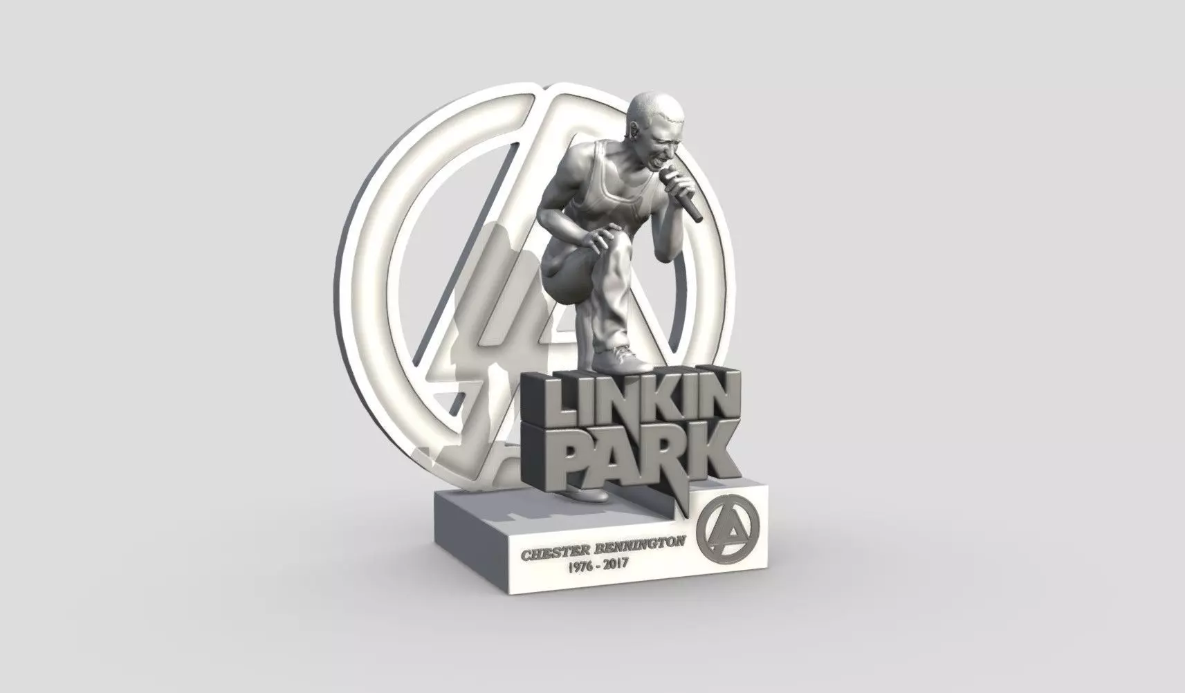 chester bennington - Linkin Park 3Dprinting 3D print model