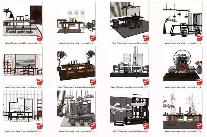 Asian style tea room