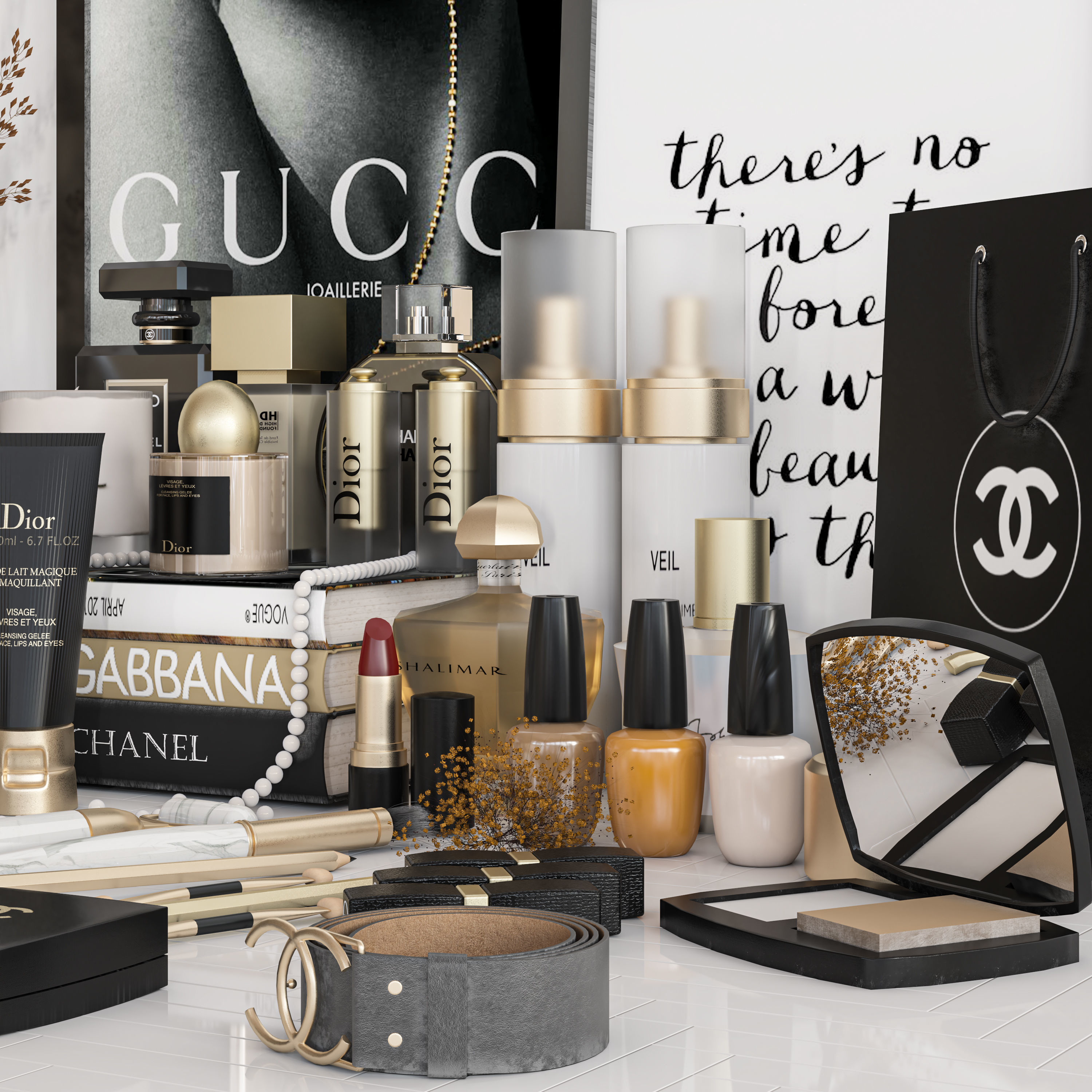 decorative set 36 3D model_3