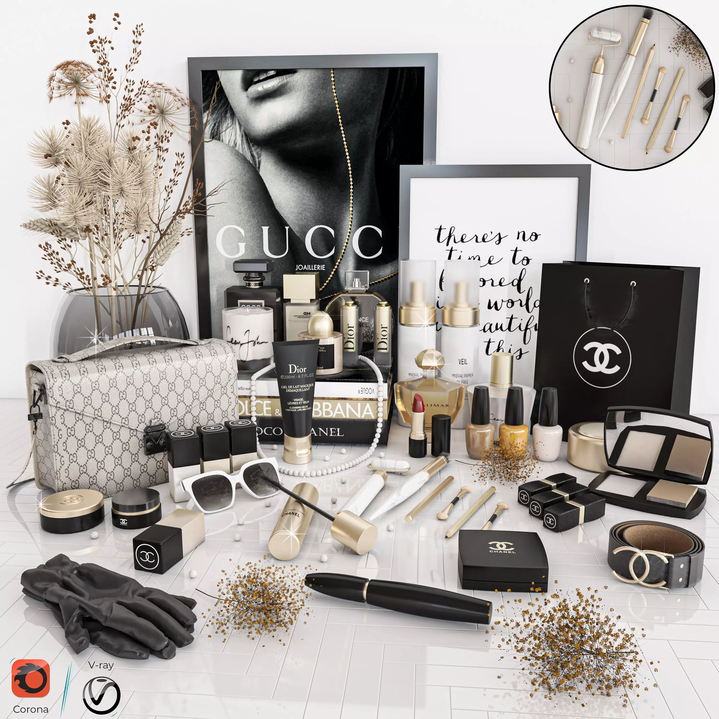 decorative set 36 3D model_0