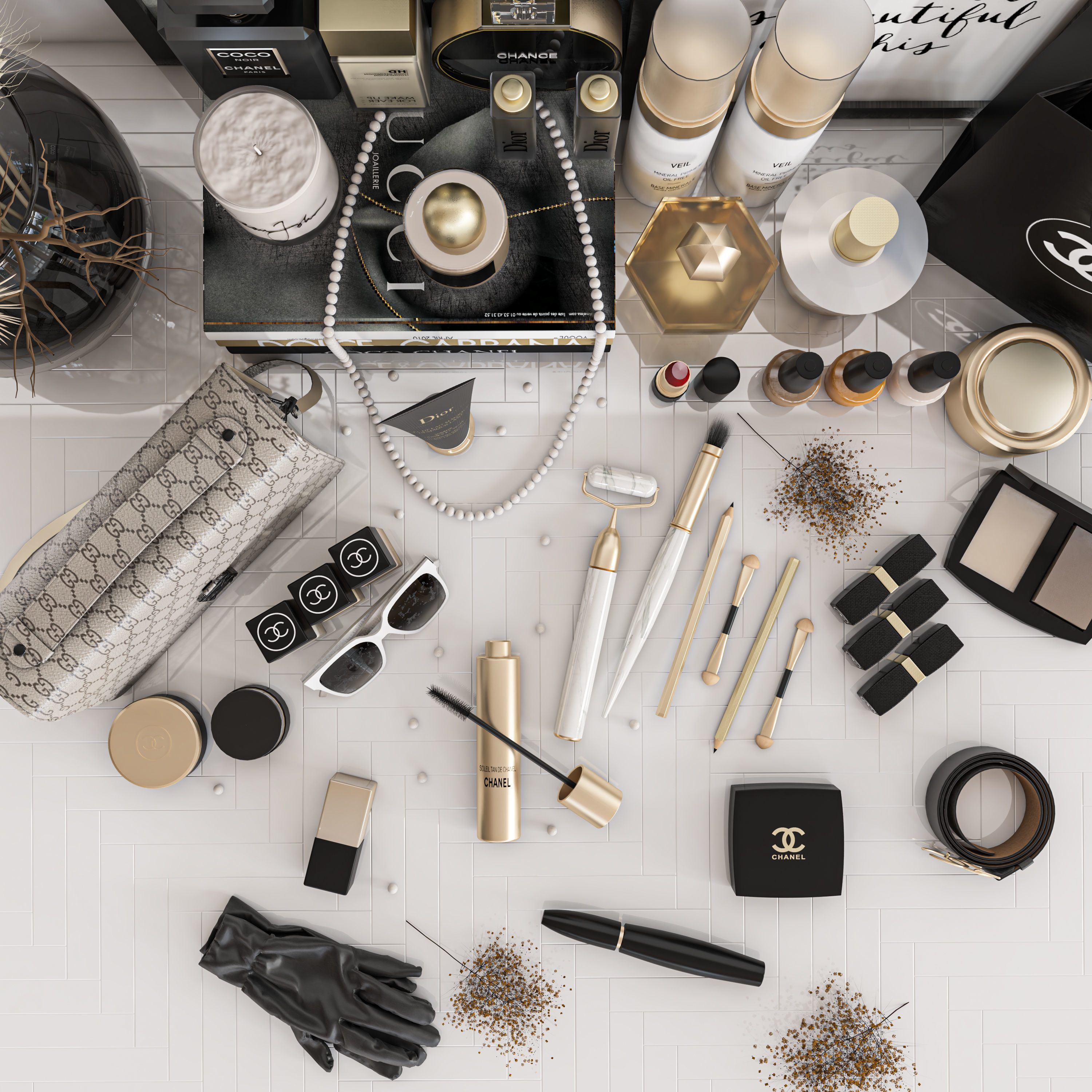 decorative set 36 3D model_2