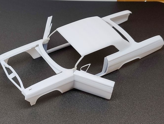 3d printable Impala SS Hardtop 1962 door frame kit 3D print model 2