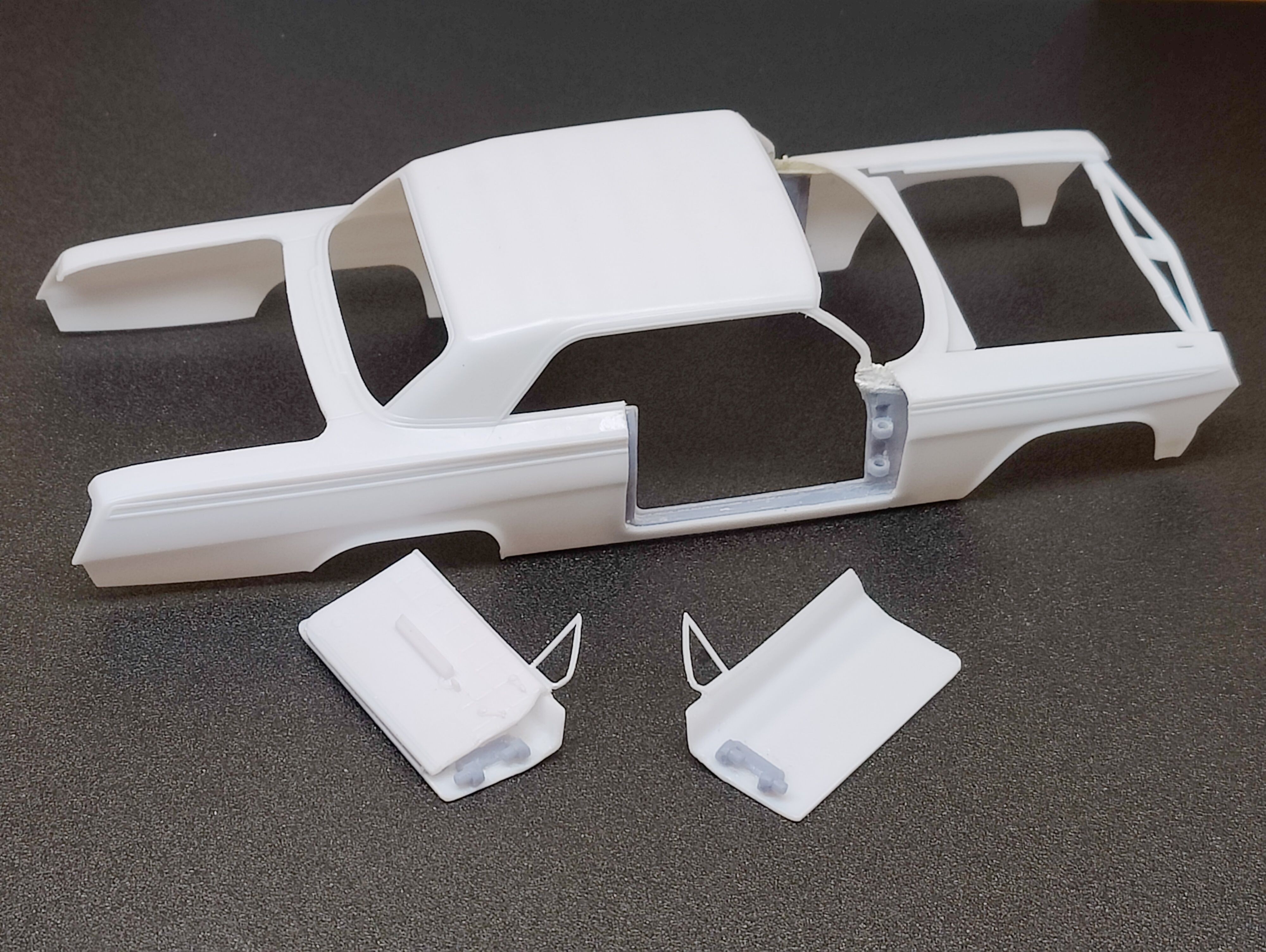 3d printable Impala SS Hardtop 1962 door frame kit 3D print model_5