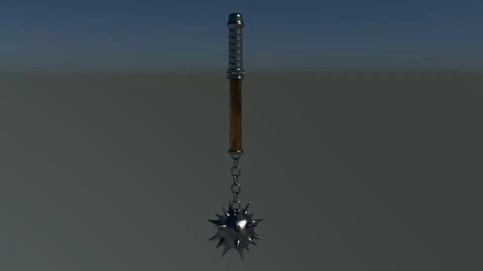 Dynamic Flail weapon 3D model_0