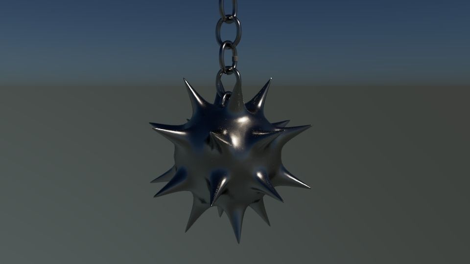 Dynamic Flail weapon 3D model_2