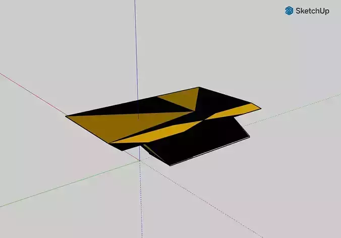stylish modern table from the designer 3D print model