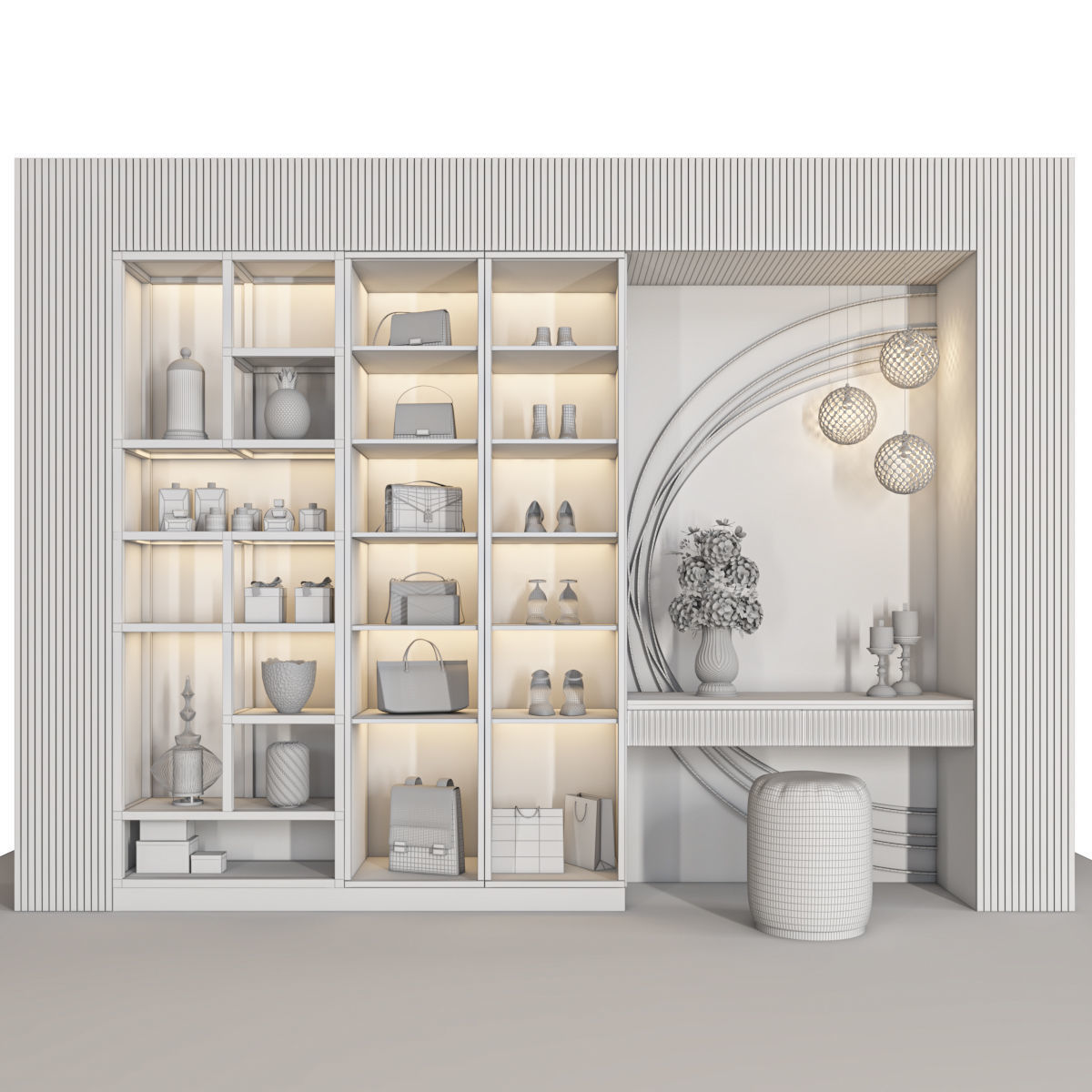 wardrobe 120 3D model_3