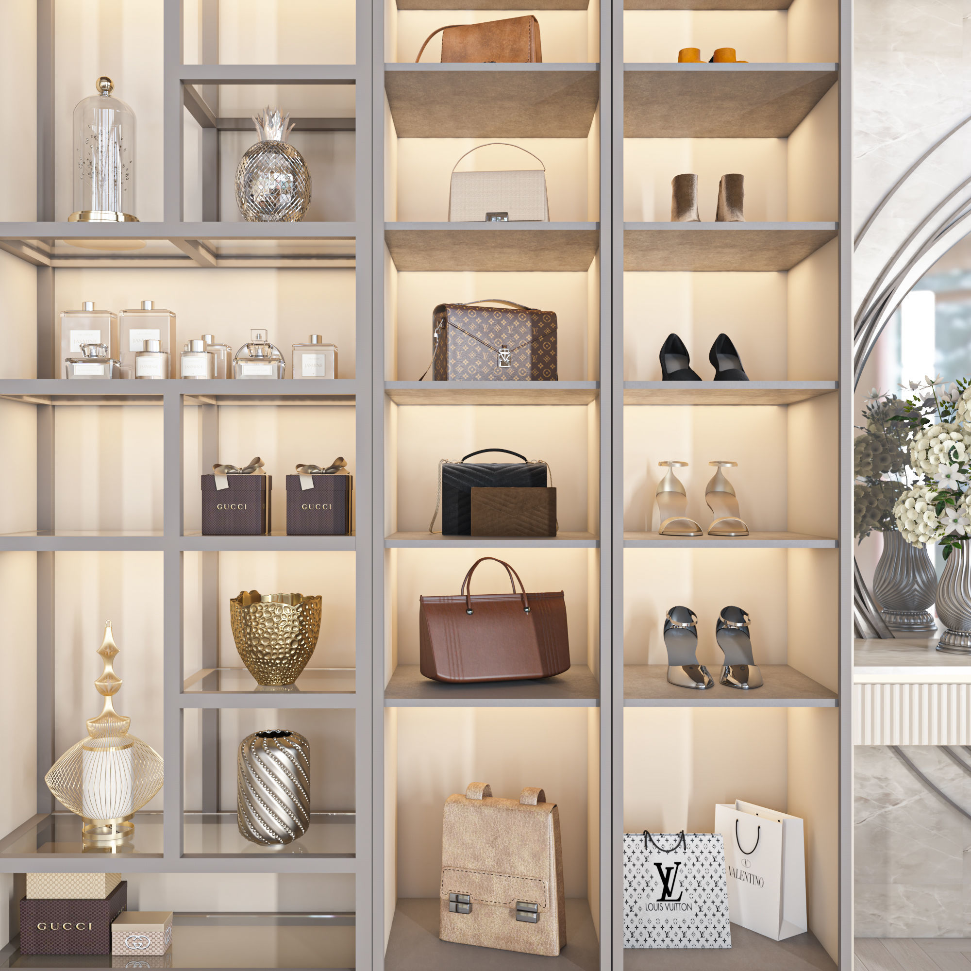 wardrobe 120 3D model_1