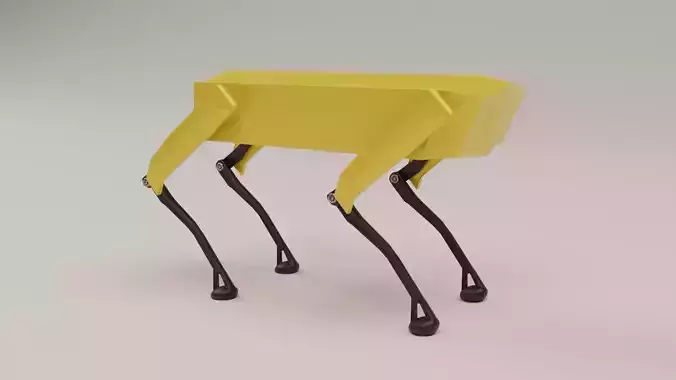 Low Poly Robot Dog - Boston Dynamics Spot  Low-poly 3D model