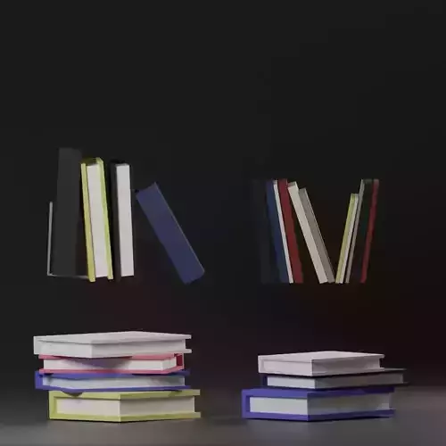 LowpolyBooks stack of books