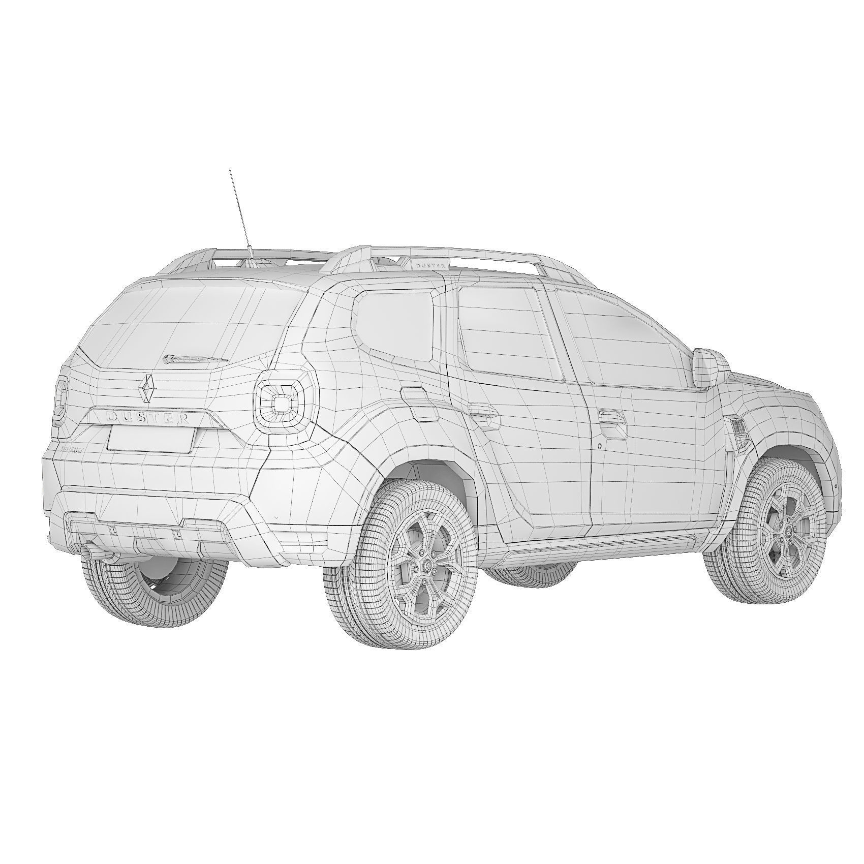 Renault Duster 2018 3D model_3