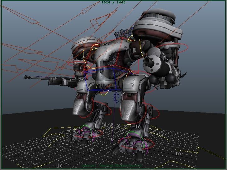 Robot science robot robot model in the future 3D model_6