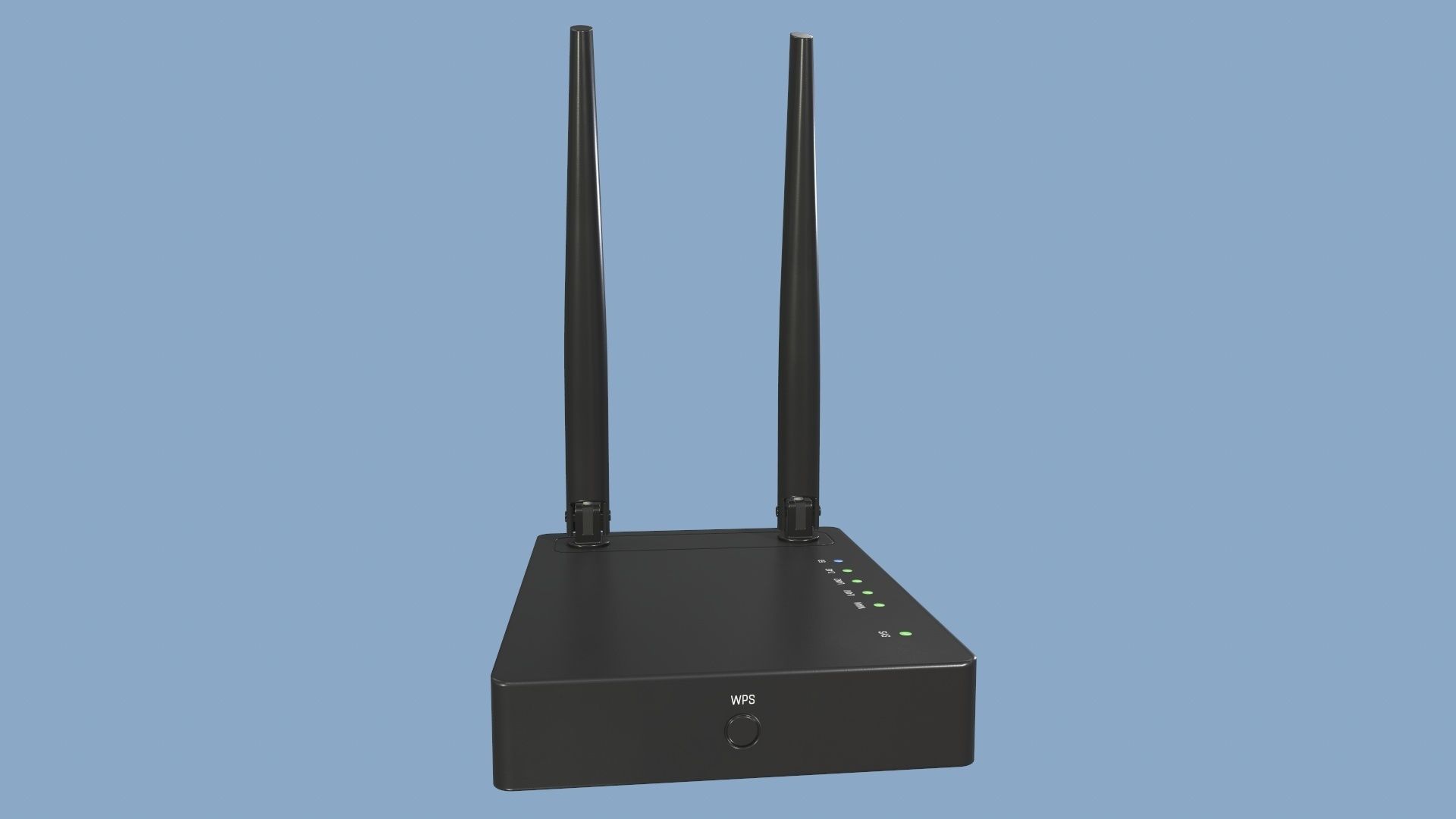 Wi-Fi Router Low-poly 3D model_5