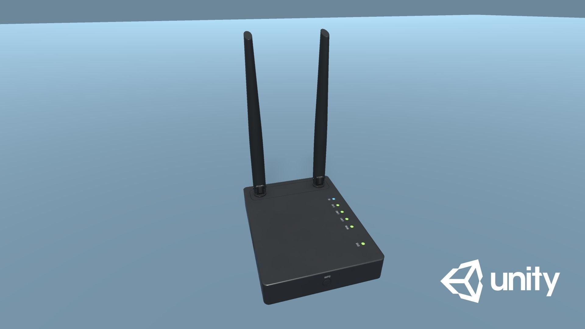 Wi-Fi Router Low-poly 3D model_11