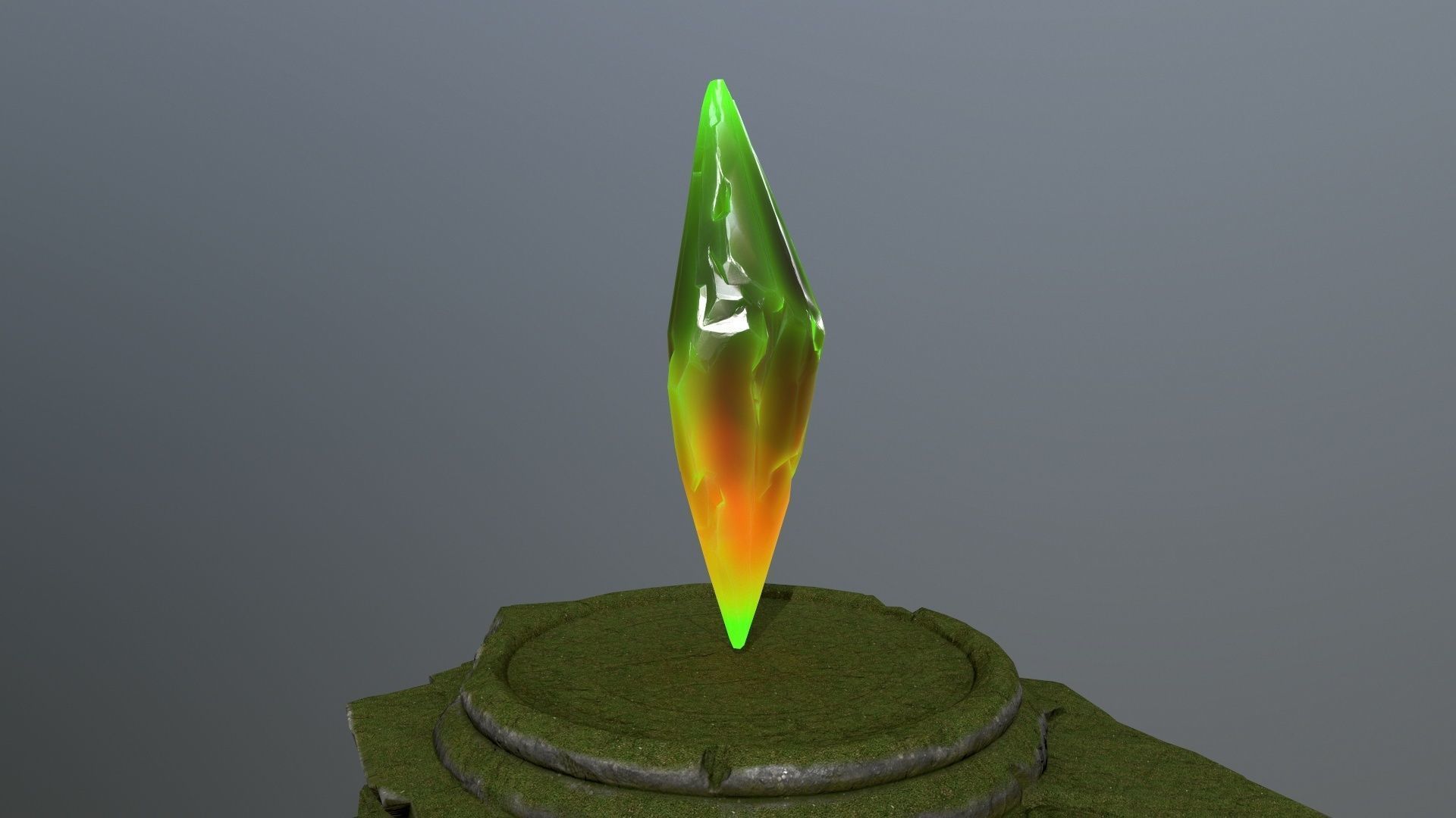 Crystal Ruin Gate Low-poly 3D model_13