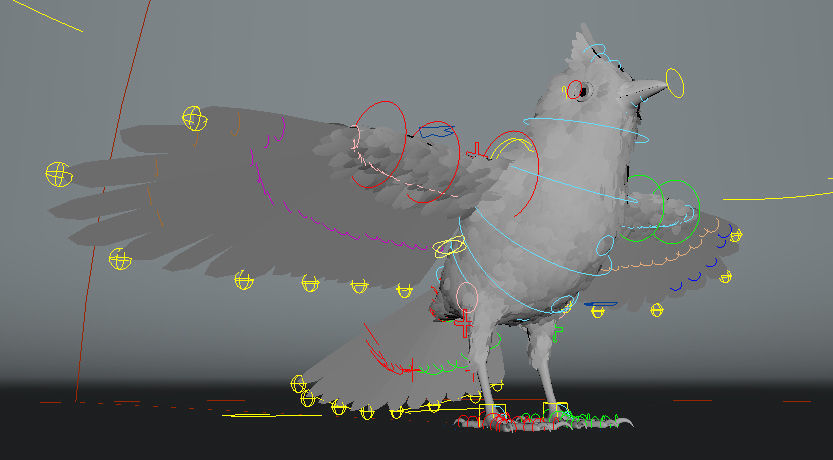 Bird bird sparrows binding model 3D model_8