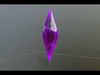 Crystal Set group of colored glass pieces Low-poly 3D model_1