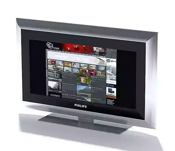 Television   Phillips Flat Screen 3D model