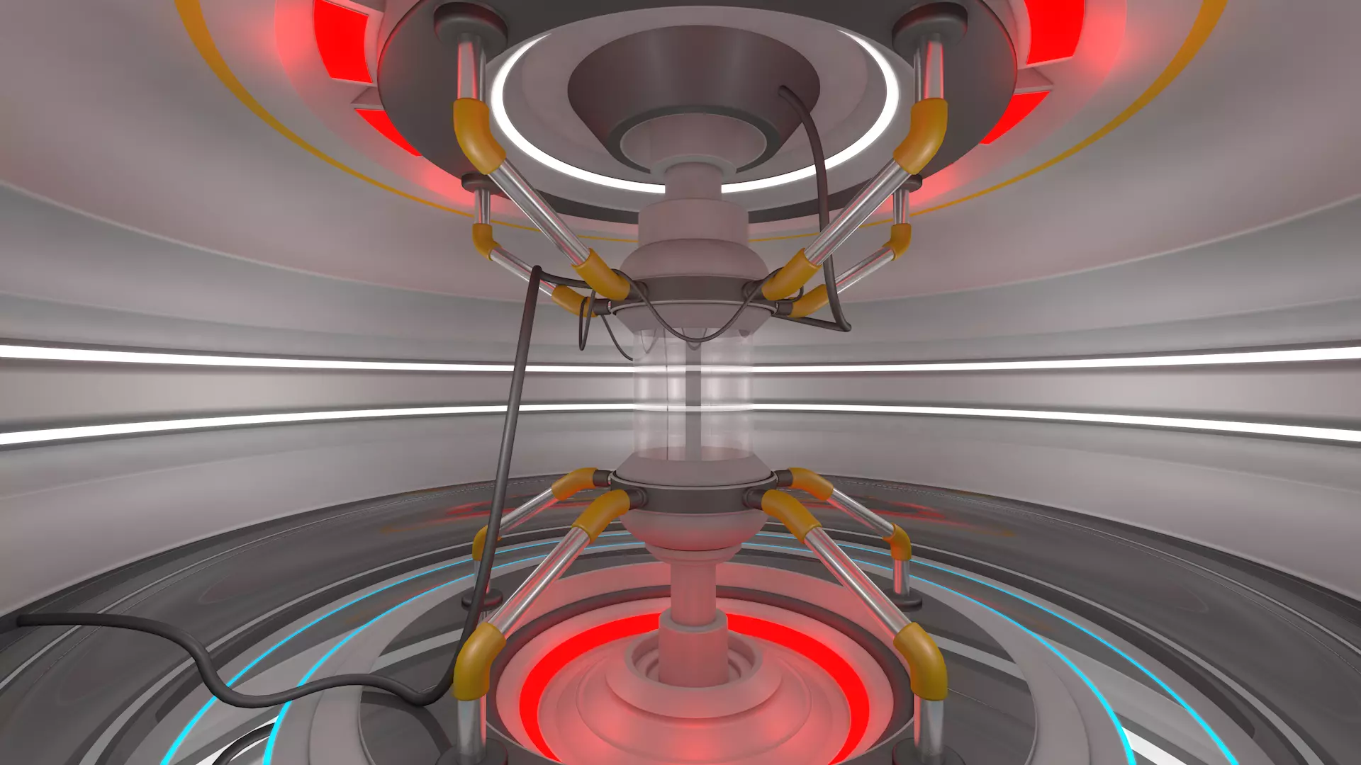 Sci Fi Room 3D model_0