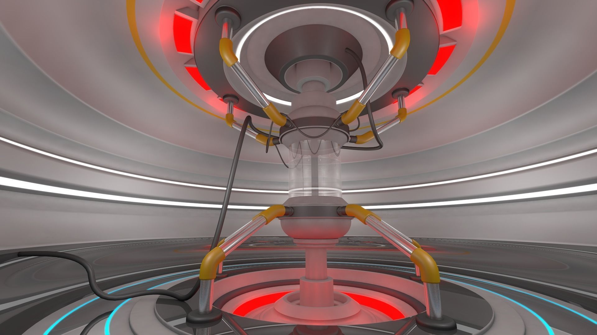 Sci Fi Room 3D model_2