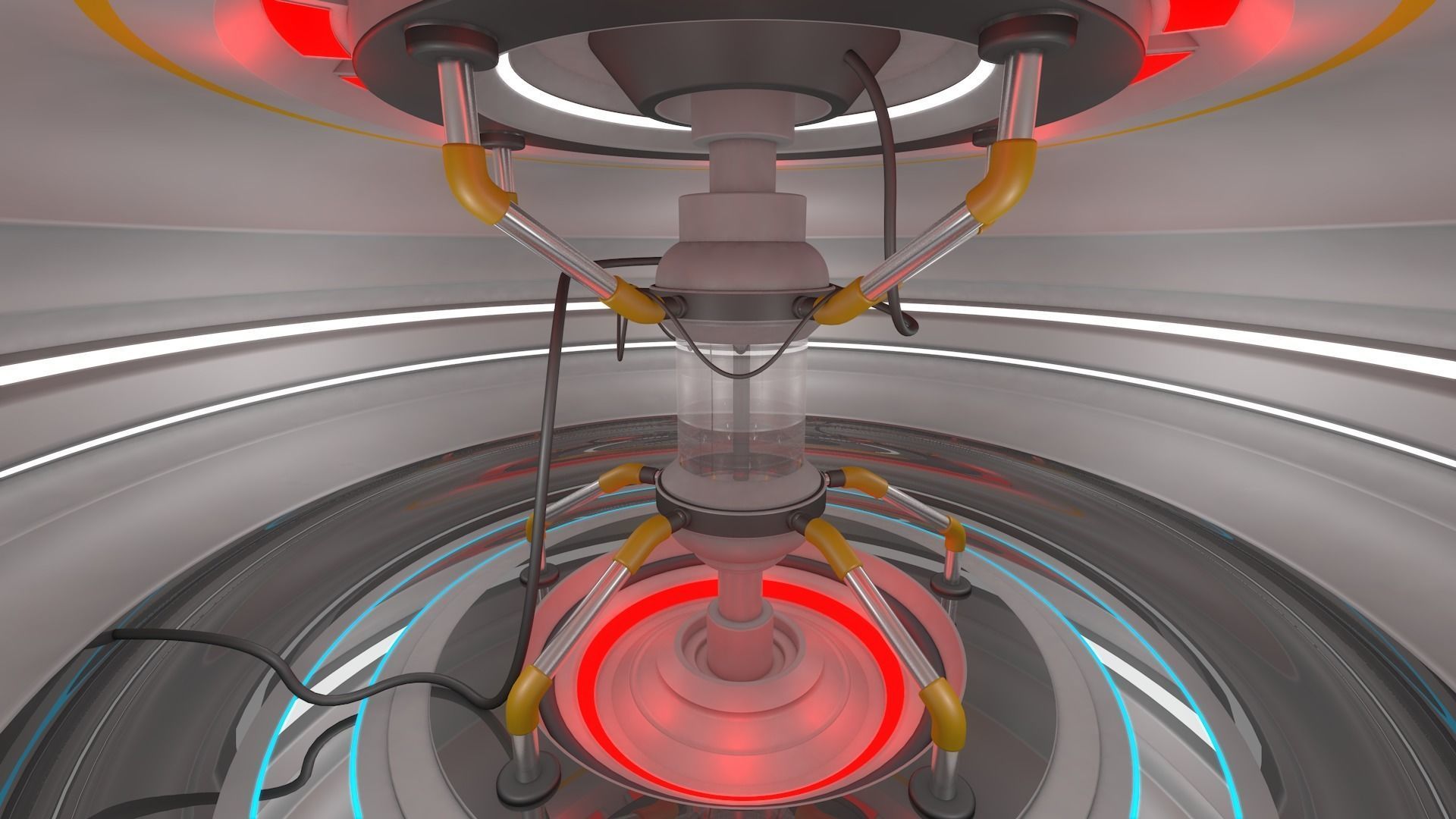 Sci Fi Room 3D model_1