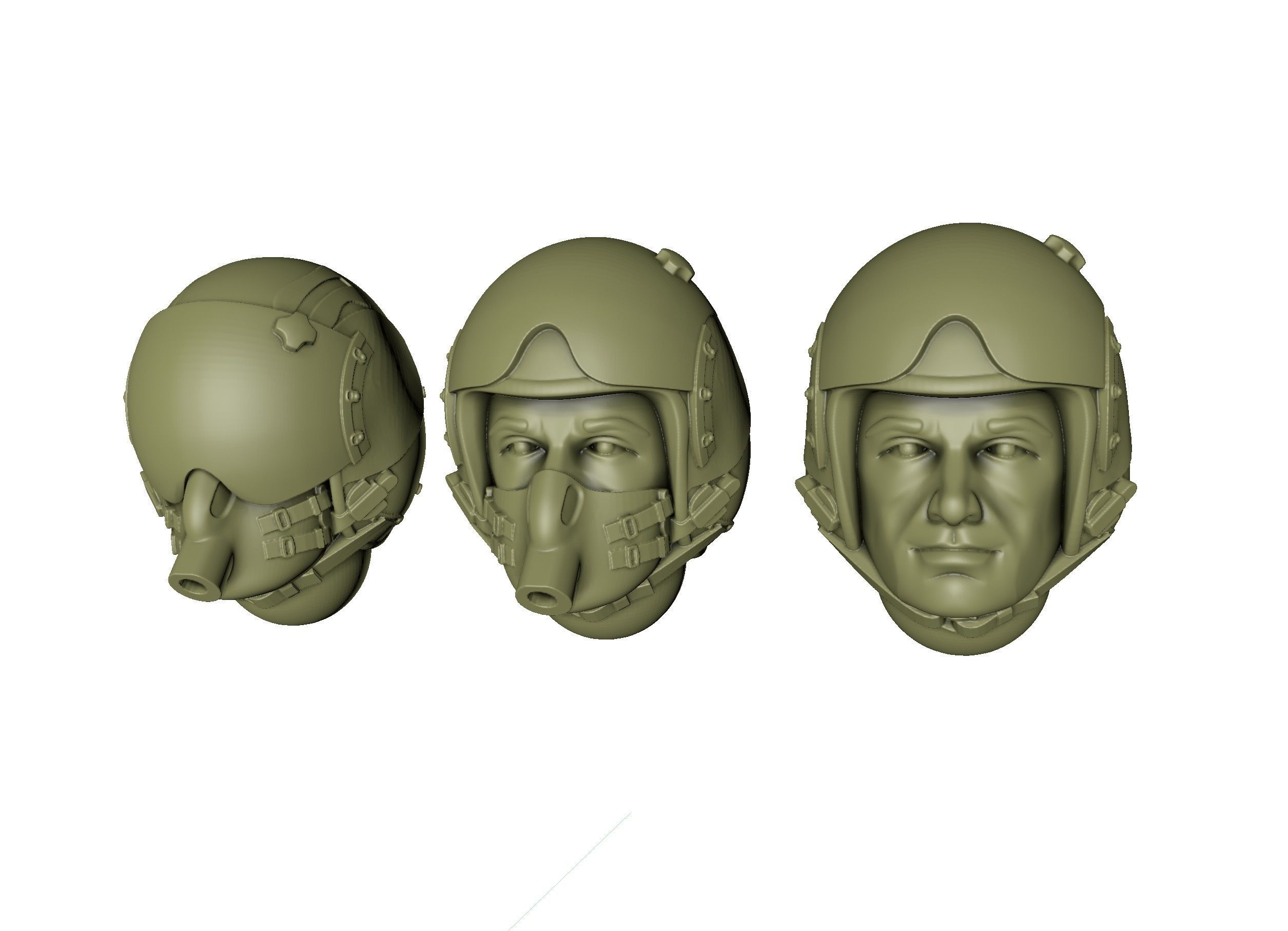 Generic Jet Pilot 3D print model_4
