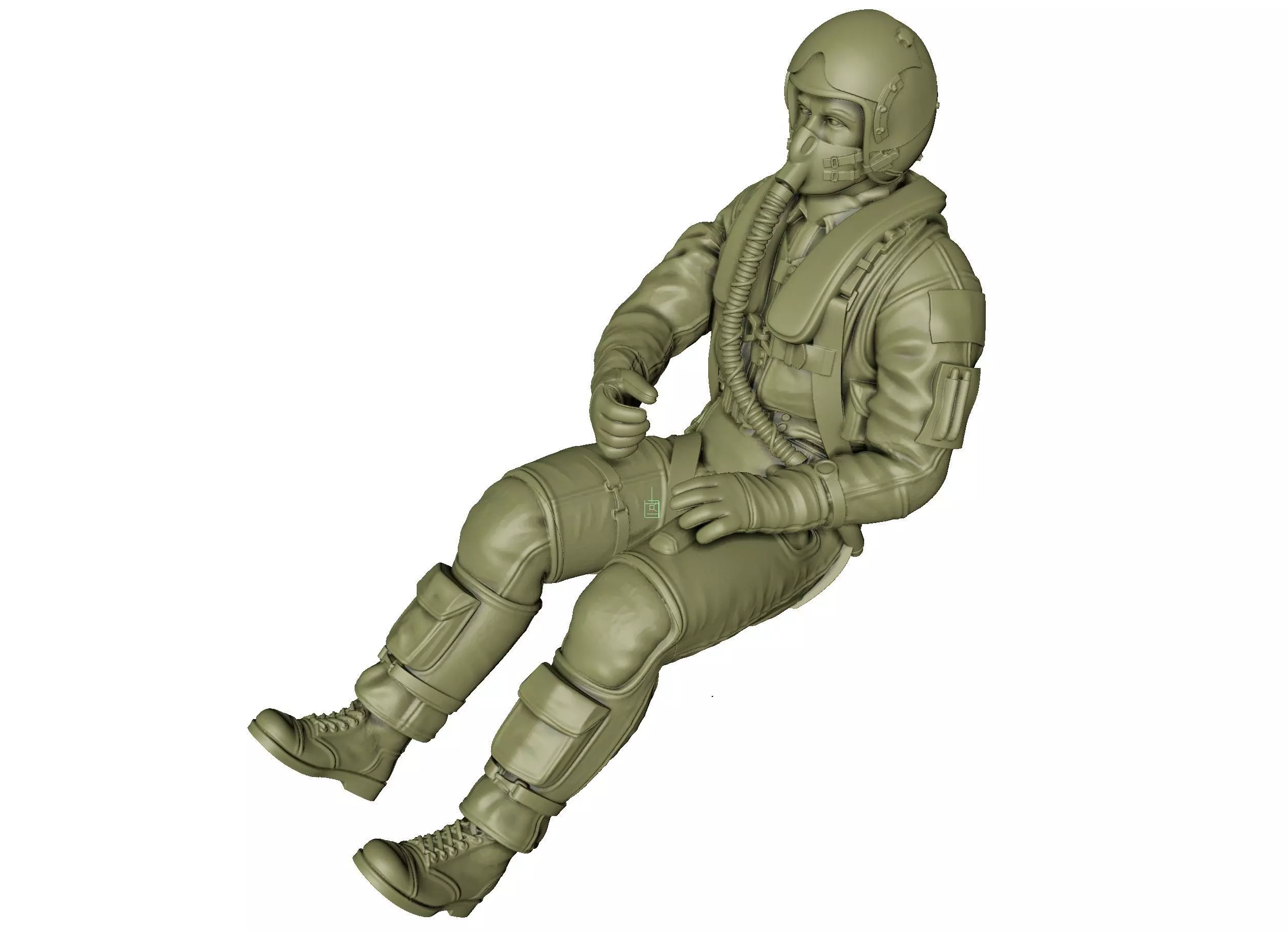 Generic Jet Pilot 3D print model_0