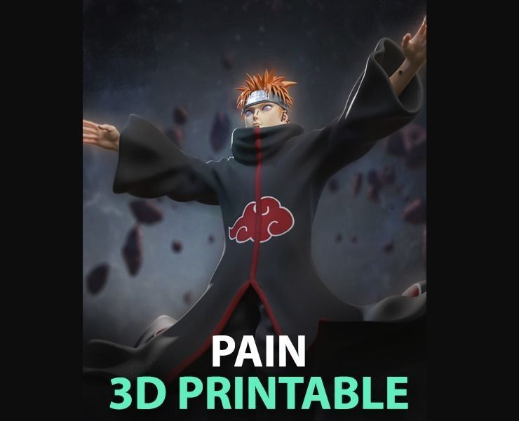 Pain 3D Printing Figurine 3D print model_2