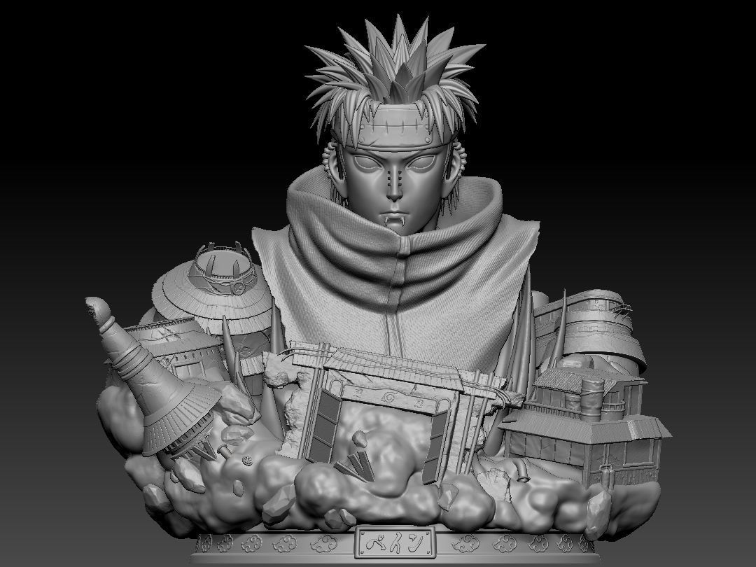 Pain 3D Printing Figurine 3D print model_3