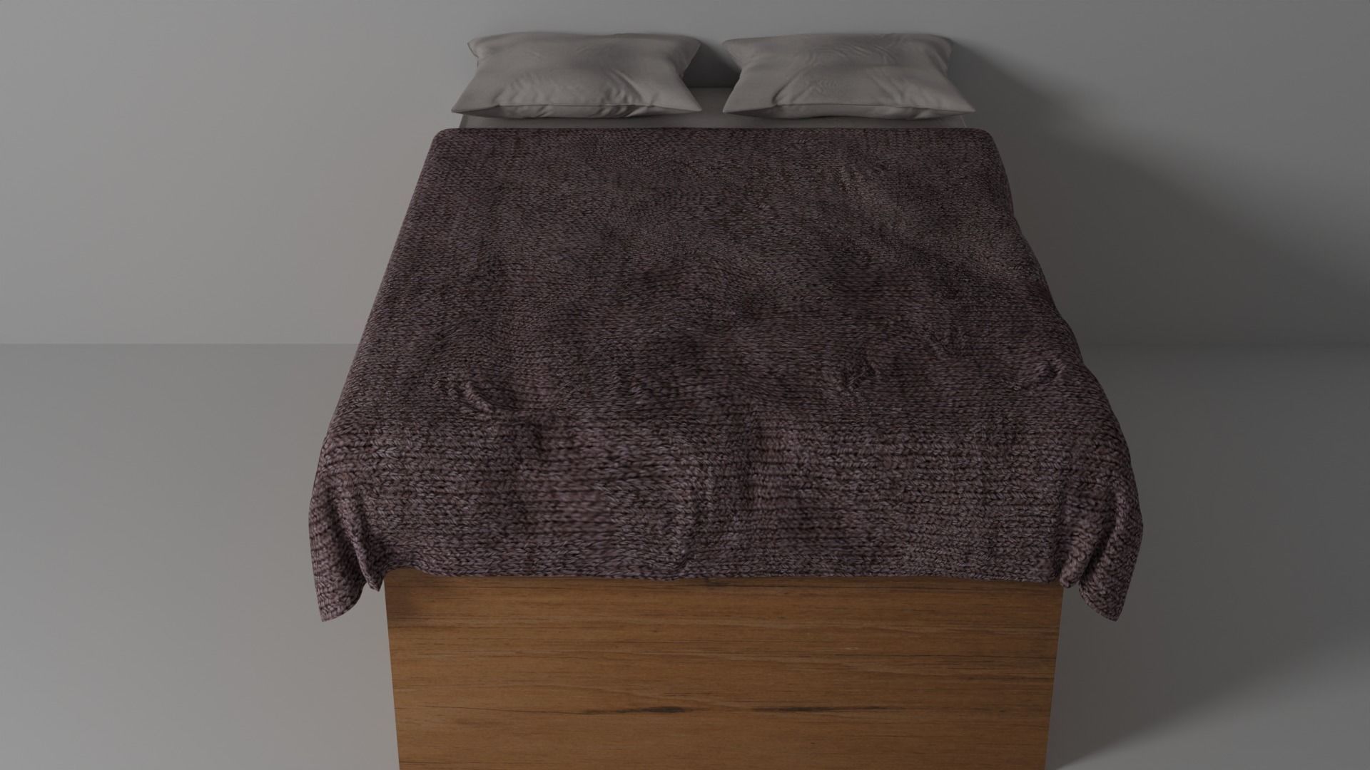 Complete bed set 3D model_2