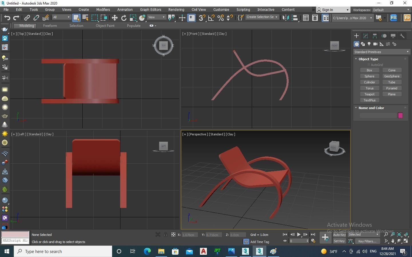 CHAIR-1003 chair designed 3D model_5