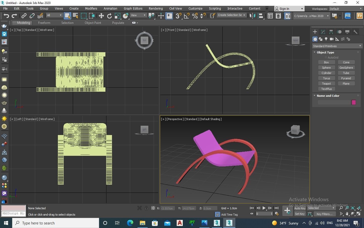 CHAIR-1003 chair designed 3D model_4