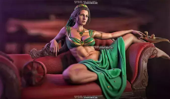 Princess Jasmin from Aladdin 3D print model